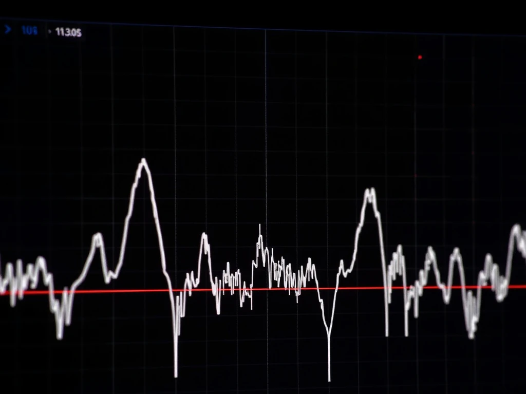 What causes negative peaks or baseline dips in HPLC?